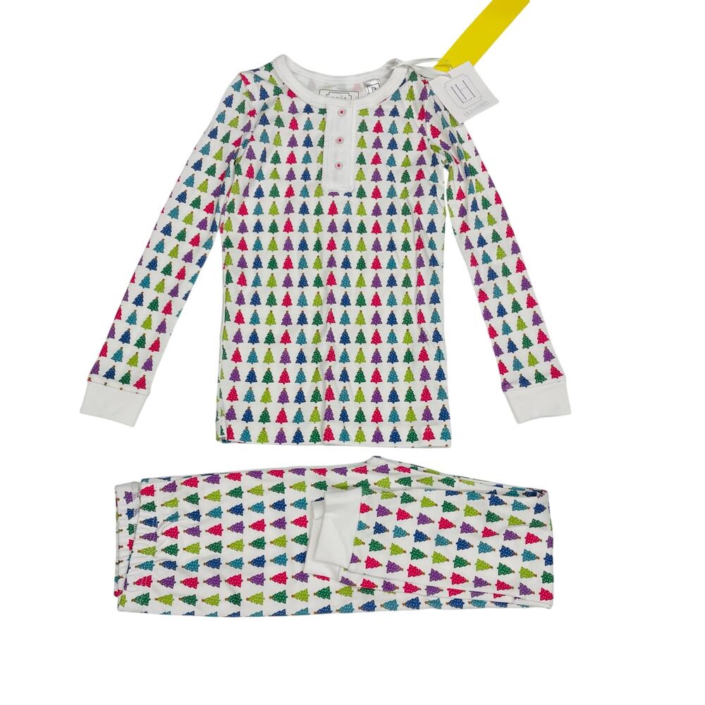 NWT Lila & Hayes Size 5 Alden PJs in Christmas Tree Bright